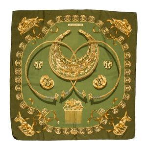 HERMÈS Les Cavaliers d'Or Silk Scarf